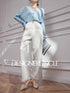 Stripe Wide Leg Trouser
